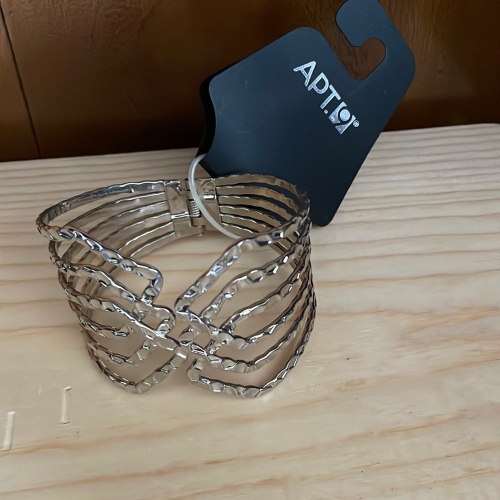 Gold cuff bracelet